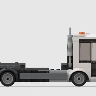 MOC-191373 卡车6x2低甲板 电子图纸 拼插积木  195片