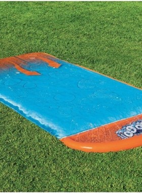 Bestway52242加长加宽三人滑水道别墅草坪儿童喷水冲浪水床滑水布