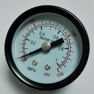 40mm 150psi 双刻度显示 40z 轴向压力表 1mpa