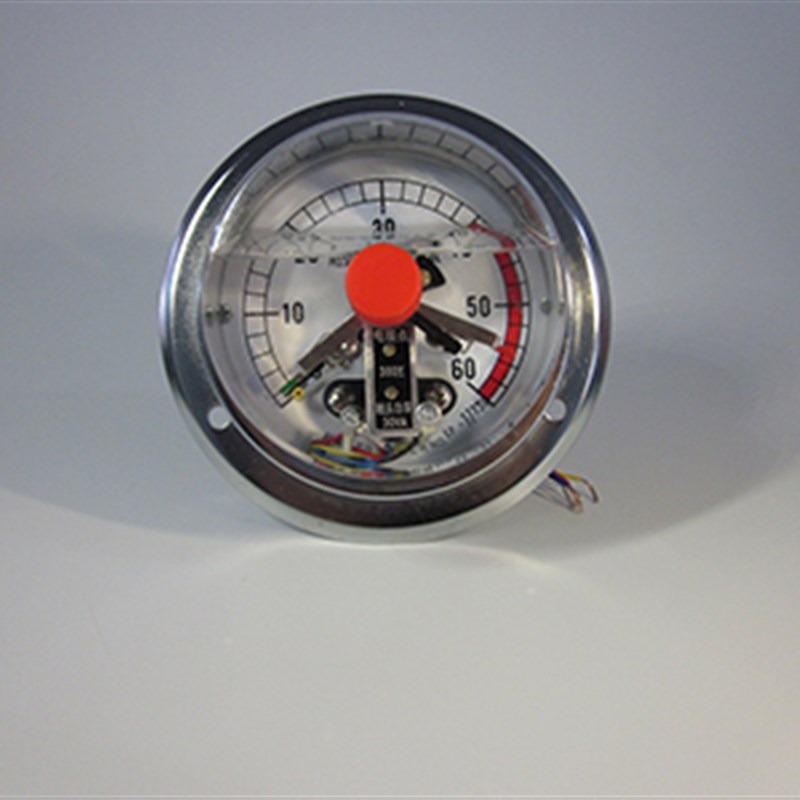 YNXC100ZT轴向带边磁助式耐震电接点压力表25mpa 40mpa杭州东亚