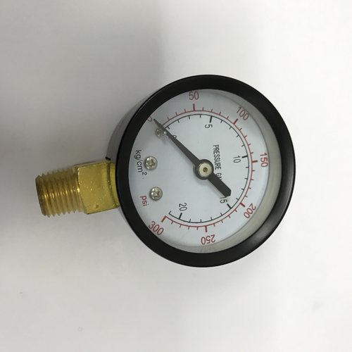 表盘50mm  y-50 立式压力表 压力 0-300psi 0-20kg 螺纹Z1/4 2mpa