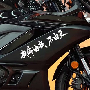 饰贴划痕遮挡防水防晒电瓶车贴纸 装 哪吒魔童闹海经典 语录汽车个性