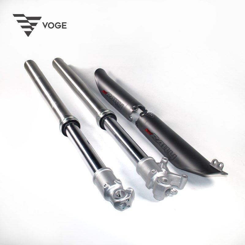 隆鑫VOGE无极机车LX300GY-D原装左右前减震叉装饰罩护罩下筒避震