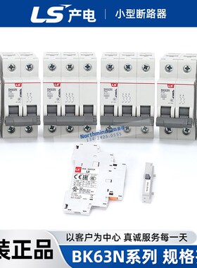 韩国LG产电LS小型塑壳断路器BKN 3P C40 2P 25 1P16 4P 32A BK63N
