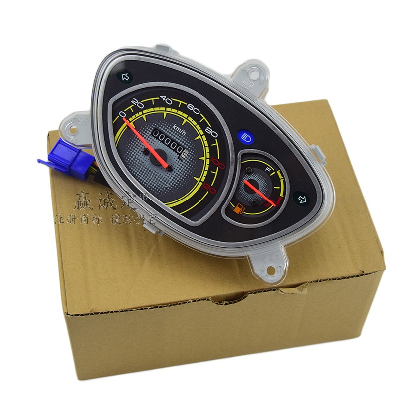 适用豪爵喜之星HJ100T-7C-7D-7M里程表玻璃上壳福星S外壳仪表总成