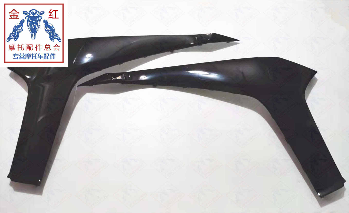 适用金城JC200T-7草蜢前左右下护板下护盖下边条亮黑原厂