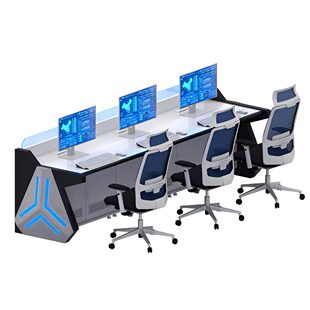 甄选指挥中心控制台监控室安防中心烤漆调度台监控台现科技感指挥