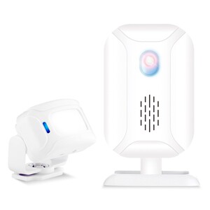 门铃感应器店铺进门口迎宾开门提醒两件式铛商用玲欢W迎光临来人