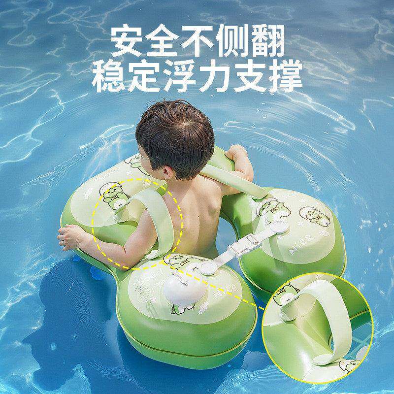 气儿童游泳圈充腋下337圈防侧宝宝加厚趴新翻生儿泳池防呛圈水漂