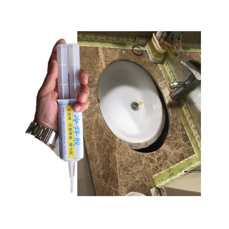 洗漱盆胶洗手盆掉落粘接云石胶陶瓷台下洗K脸盆脱落掉了固定粘接