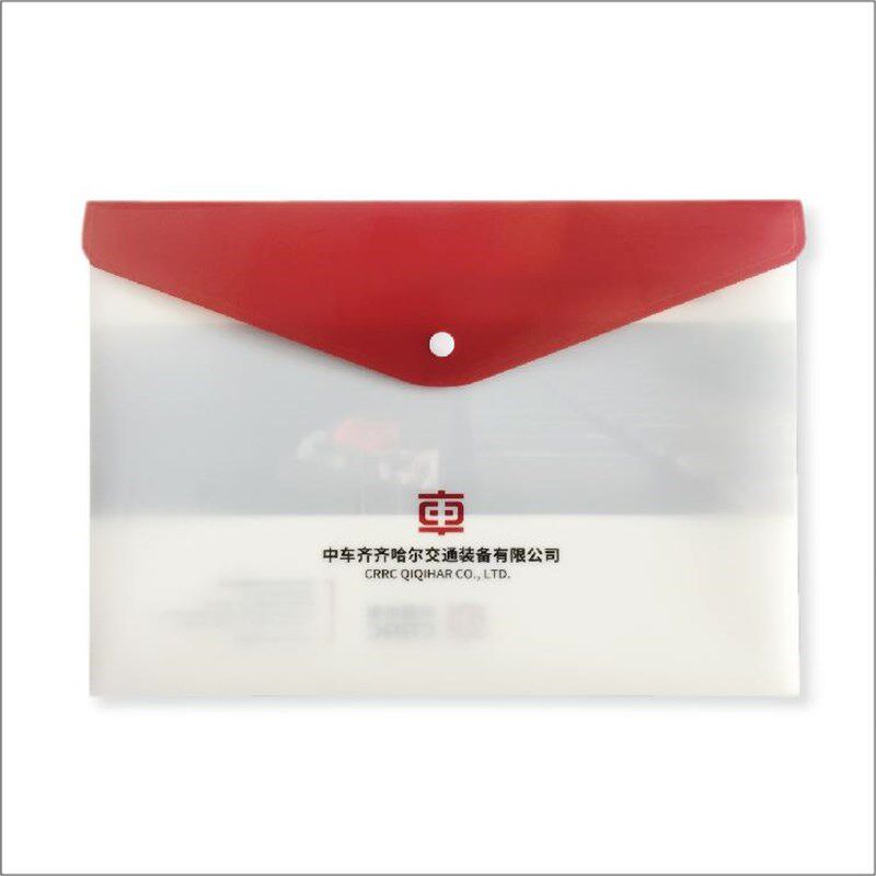 定制广告文件袋塑料档案袋透明袋文具按扣袋a4文件袋T印字logo卡