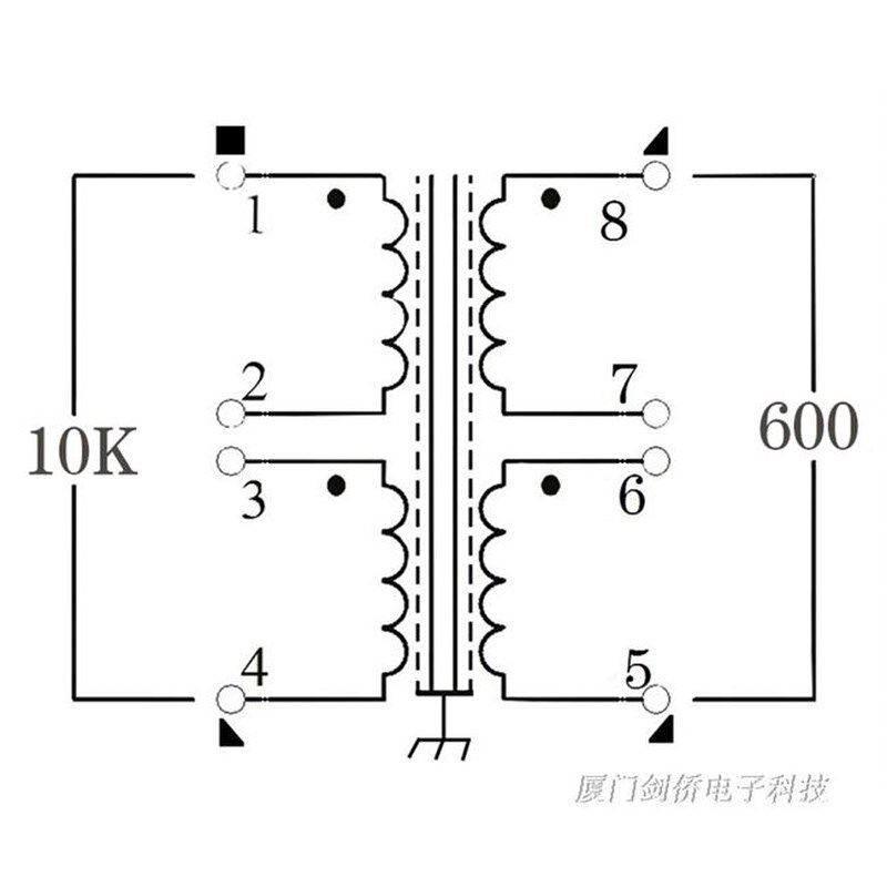 厂促电平合金60010高低转换音频变压器音L频隔离器坡莫音频牛品*