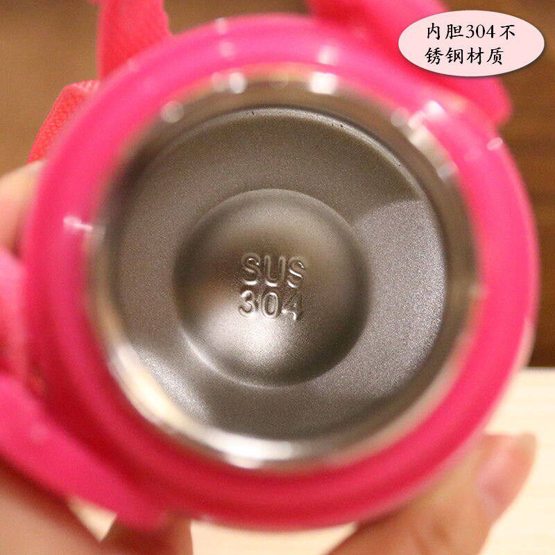 儿童保温杯带吸管304不锈钢幼B儿园女宝宝防摔有手柄便携两用水杯