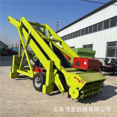 四米自动升降刮草扒料机全液压式养牛场青储取料机横向移动挖草机