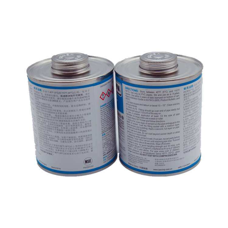 IPS711灰色UPVC胶水PVC灰胶泥巴胶化工PVC管材适用946ml高粘度