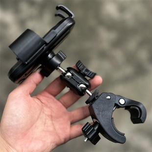 公交车手机机位支架增位拍摄直播三脚架旋转固定垂钓手机支架钓椅