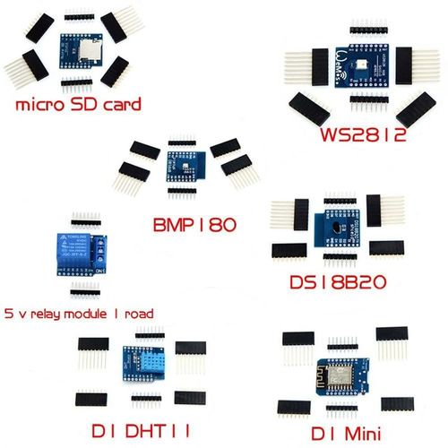 mini D1 套件7合1开发板WS2812 DS18B20 BMP180 BMP180