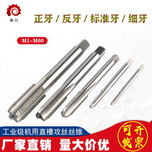 机用丝锥丝攻高速钢直槽HSS攻牙工具M1 M60正反牙标准牙细牙丝锥
