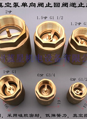 蓝星真空泵单向阀止回阀逆止阀ZHF-15 1/2 1 1.2 2寸低损耗硅胶