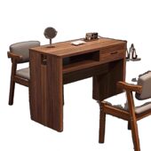 甄选 复古美甲桌人双人美甲台化妆桌梳妆台美甲店专用 升级加厚