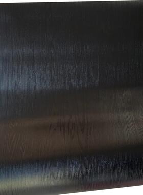 加厚深压纹黑色原木纹自粘墙纸壁纸展柜装饰贴膜翻新贴纸波音软片