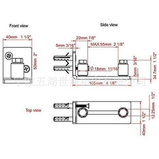 谷仓门吊轨五金配件 限位器 新款止摆器 不锈钢碳钢地导厂家