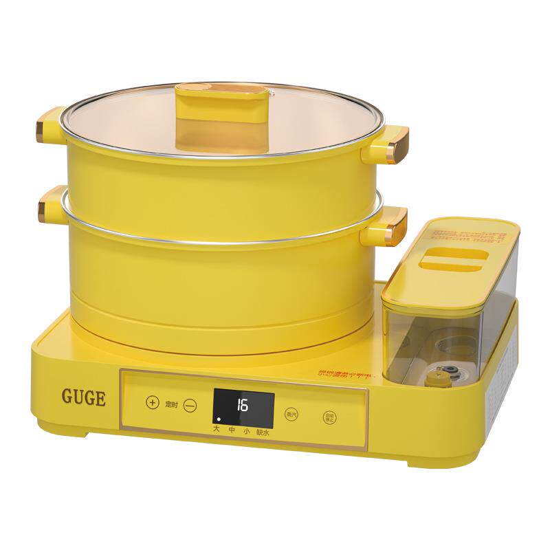 德国谷格（GUGE）电蒸锅双层蒸汽能锅蒸煮火锅煲汤一体304不锈钢