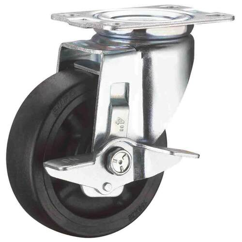 耐温260度尼龙PA万向脚轮平底向荣4寸中型工业 Z03S-01-100-652