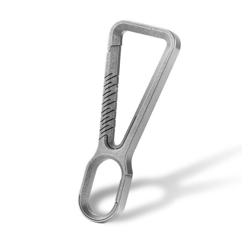 厂家现货双向钥匙扣 个性创意汽车钥匙圈 金属挂件钛合金钥匙扣圈