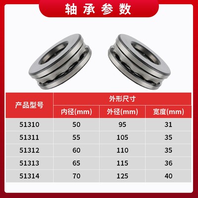 推力球轴承51310 51311 51312 51313 51314 进口工艺 替代进口