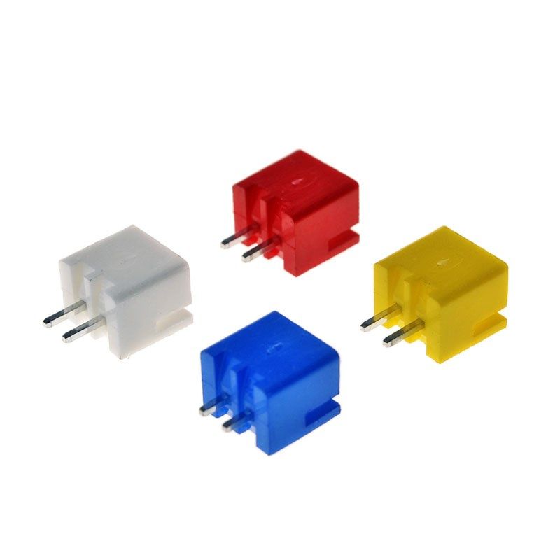 XH254mm端子头插座2pin接头连接器直插公头接线端子头胶壳diy