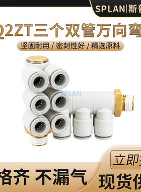 SPLAN  KQ2ZT02-04AS/04S快插气管接头万向快速接头外螺纹