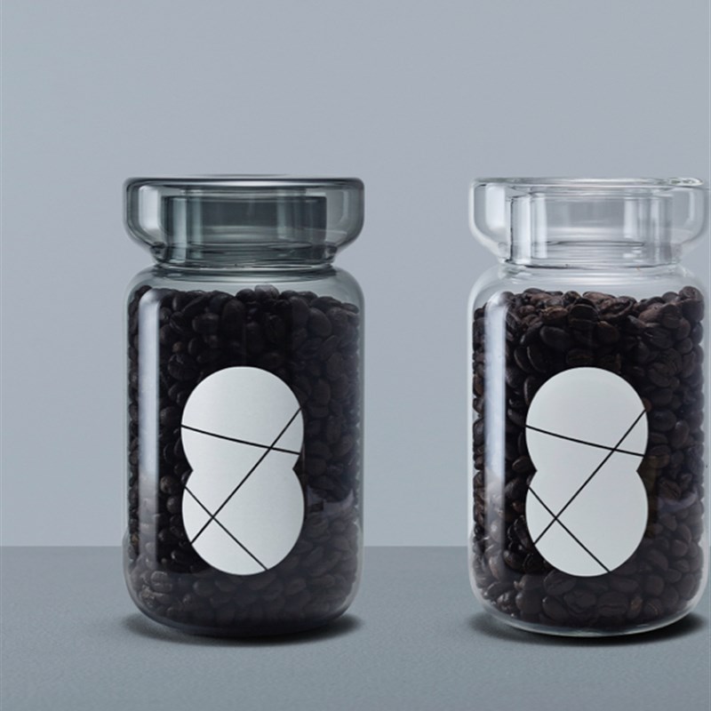 痣胎记内山储罐玻璃豆罐密封茶罐高矮两种选择