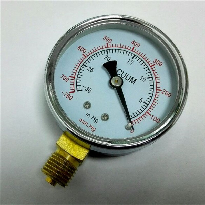 负压表 真空压力计 真空表 60mm  -30-0in.hg -760-0mm.hg Z-60