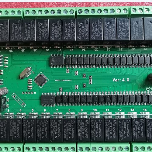 RS232/RS485 串口控制32路继电器模块 控制开关板 IO板