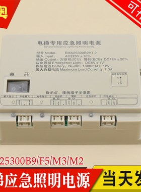适用奥的斯SWEET江南快速电梯应急照明电源EMA25300F5 B9 M2 M3