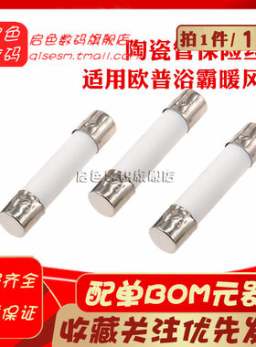 适用欧普浴霸暖风机 陶瓷管保险丝  T16A250VP T20A250VP 5*20MM