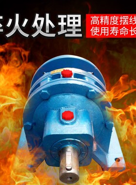 卧式摆线针轮减速机电机三相双级减速机机头配件BWD2/XWD4速比22