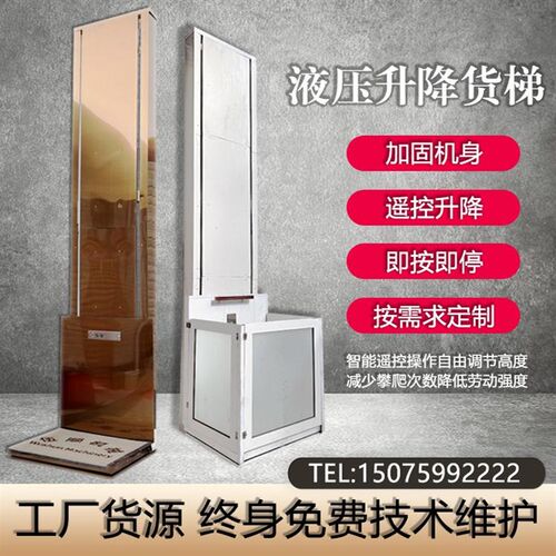 家用电梯小型室内外家庭别墅二三层楼梯简易复式阁楼曳引升降观光