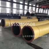 甄选耐磨耐压输泥抽沙橡胶管钢丝骨架法兰胶管大口径吸排水钢丝胶