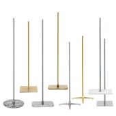 底盘万向轮模特 三角 甄选模特底座配件 网红不锈钢加厚镜面方板