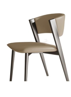 Tal意式轻奢设计师样板房梳妆台靠背椅现代家用餐椅家用高轻奢餐