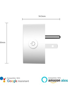 美规智能插座APP远程Alexa语音定时延时循环开关10A智能插座远程