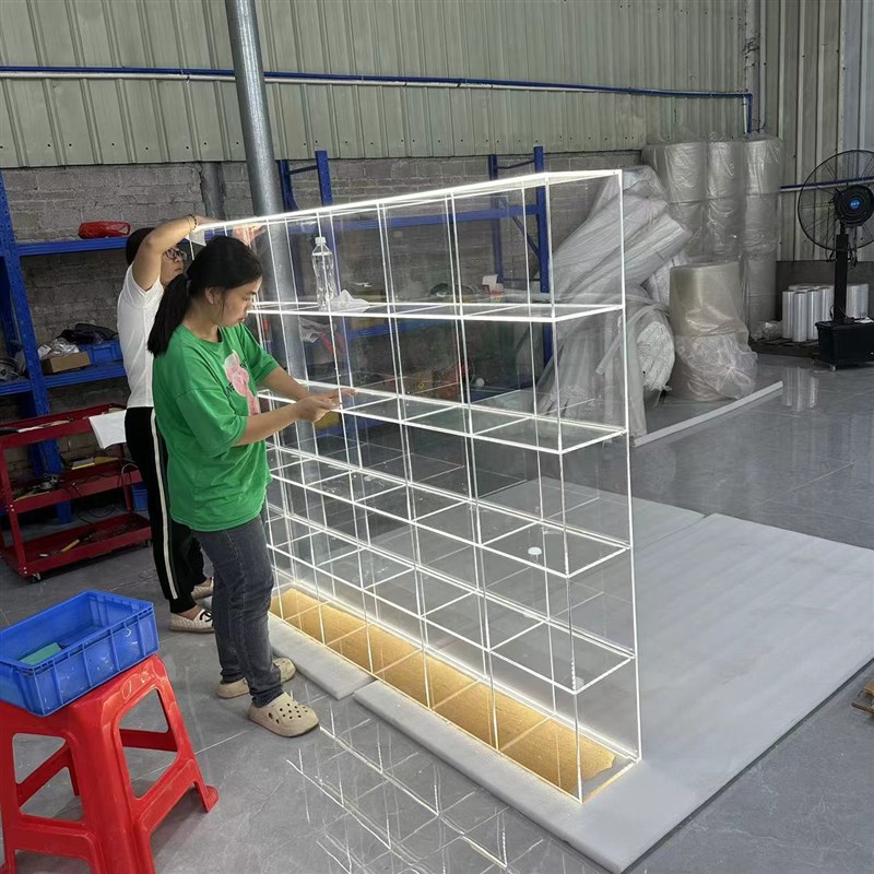 现货轻量级PVC塑料亚克力展示货架透明树脂单双面商超货架厂家