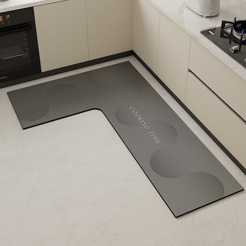 2024新款高级感厨房地垫L型转角地毯吸水吸油家用防滑脚垫,居家布艺,家用脚垫,淘宝优惠券,粉丝福利购,淘宝优惠卷