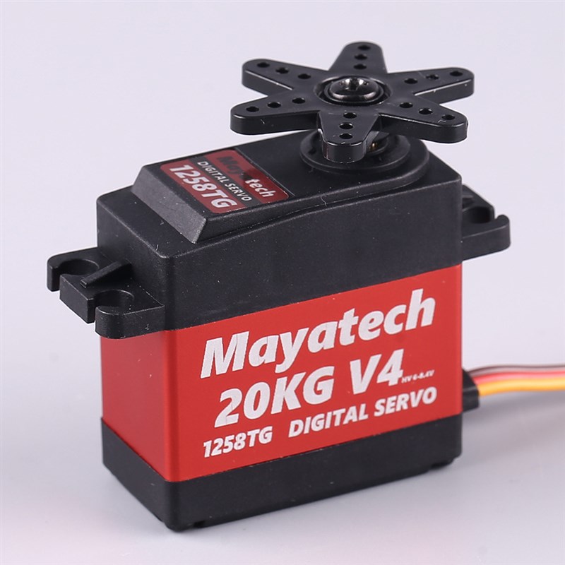 Mayatech 1258TG V4 20KG大扭矩防水金属齿舵机 数字数码舵机航模