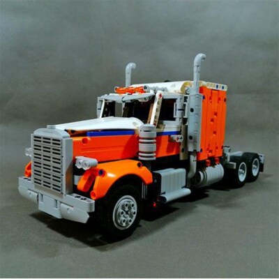 MOC-104591 美国电动半卡车 1367片 电子图纸 拼插积木 42078套改