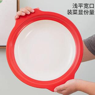 金华锂瓷红白棕白色浅平特浅砂锅商用鱼头煲盐焗虾明火干烧耐温