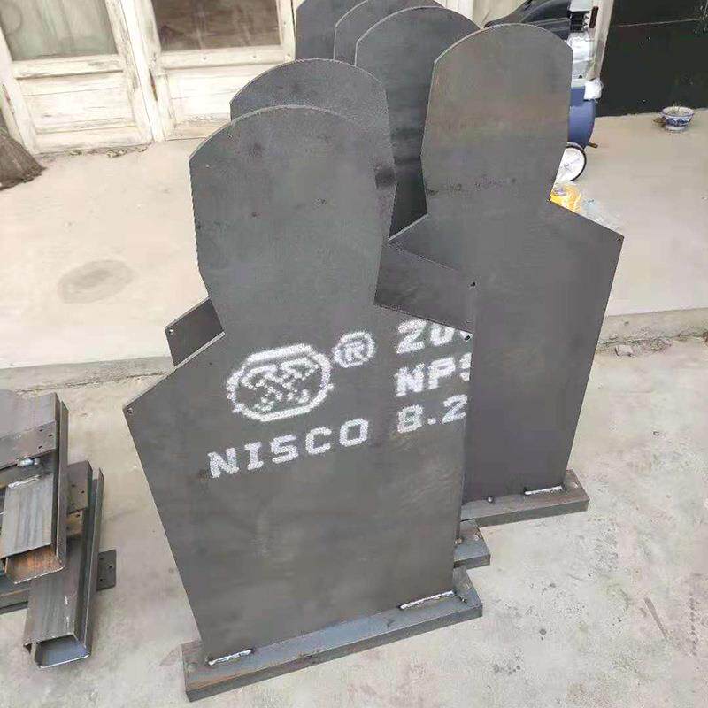 防弹钢板现货加工电动起倒靶六头靶风车靶龙门靶 激光切割胸环靶