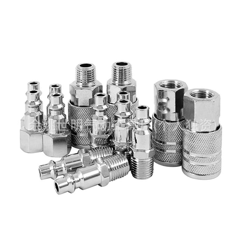 16件装 轮胎充气软管5*8 PE7.5米 美式1/4NPT快速接头 打气管接头